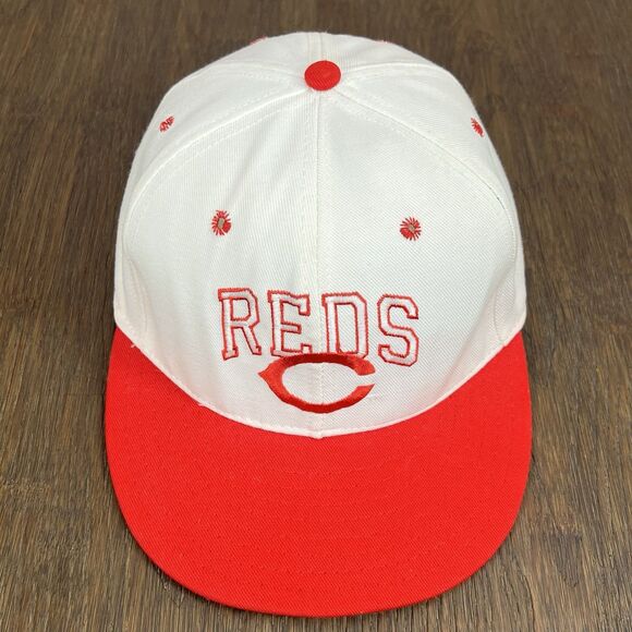 Vintage ANNCO Cincinnati Reds Hat Snapback Cap Pro Line MLB 90s USA Red/White - Picture 12 of 12